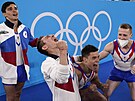 Rutí sportovní gymnasté uspli v olympijském závod drustev.