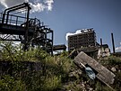 Na mst nkdej ocelrny spolenosti Vtkovice Steel zstaly jen trosky a...