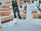 3D model nového brnnského nádraí podle návrhu nizozemského ateliéru Benthem...