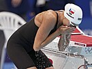 Barbora Seemanová ped semifinále dvoustovky volným zpsobem na olympijských...