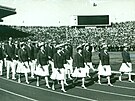 �eskoslovenskou výpravu v Tokiu v roce 1964 vedla po�etná skupina gymnastek....