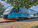 Motorov� v�z Alstom Coradia Lint spole�nosti Arriva ve stanici �jezdec u...