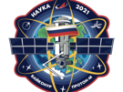 Logo rakety Proton s modulem Nauka