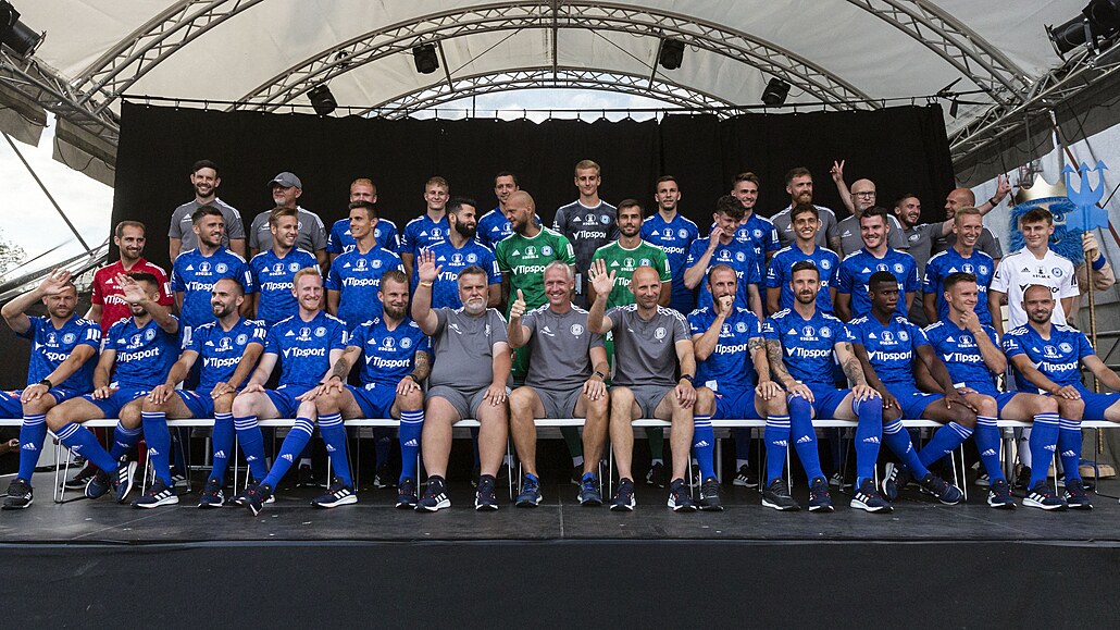 Fotbalisté Olomouce p�i p�edstavování p�ed startem nové sezony.