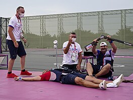 David Kostelecký  a Jií Lipták (vpravo) berou stíbro a zlato na olympiád v...