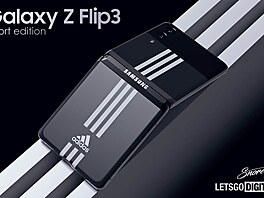 Designový koncept Samsungu Galaxy Z Flip 3 Adidas Sport