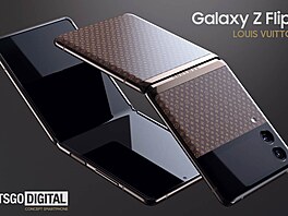 Designový koncept Samsungu Galaxy Z Flip 3 Louis Vuitton