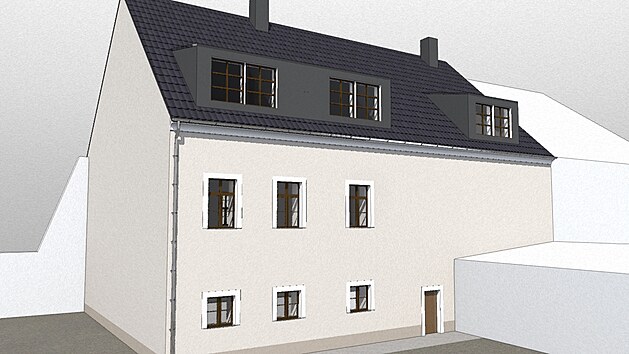 Vizualizace budouc� podoby domu �.p. 48 na Star�m n�m�st� v Ostrov�