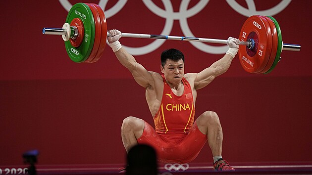 an chen Li-n opanoval kategorii do 67 kilogram v olympijskm rekordu....
