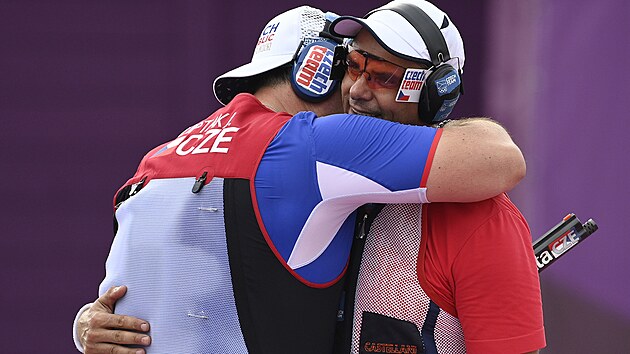 David Kosteleck a Ji Liptk (vlevo) na olympid v Tokiu 2020 (29. ervence 2021)