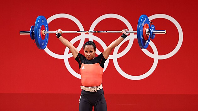 Vzpraka Dika Touaov (Papua Nov Guinea) bhem olympijsk soute.