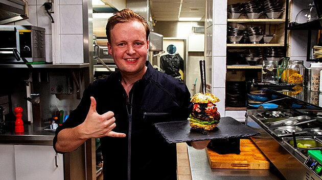 Majitel holandsk restaurace De Dalltons, kter pipravuje nejdra hamburger na svt.