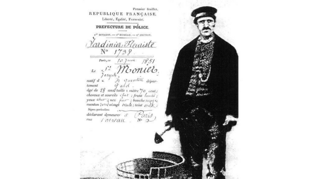 Francouzsk zahradnk Joseph Monier, vynlezce elezobetonu
