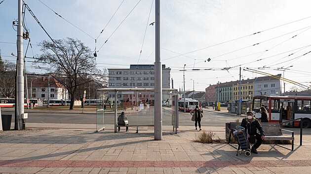 Stávající podoba Mendlova náměstí v Brně.