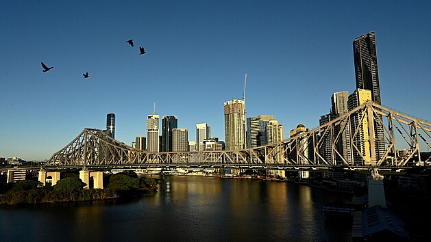 Pohled na centrum Brisbane.