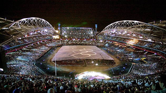 Momentka ze slavnostnho zahjen Olympijskch her v Sydney 2000.