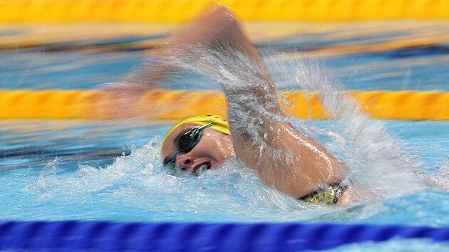 Australsk plavkyn Ariarne Titmusov m za olympijskm triumfem v zvod na 400 metr volnm zpsobem.