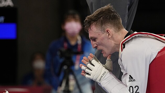 Britsk taekwondista Bradly Sinden jako poraen olympijsk finalista