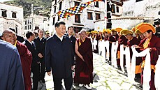 ínský prezident Si in-pching na návtv v Tibetu (21. ervence 2021)
