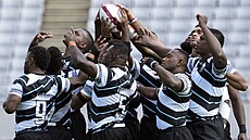 Pedzápasový rituál ragbist Fidi