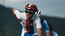 Michael Kukrle během cyklistických silničních závodů mužů na letních...