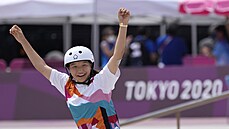 První olympijskou vítězkou ve skateboardingu se v Tokiu stala třináctiletá...