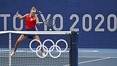 Petra Kvitová prohrála s Van Uytvanckovou z Belgie 7:5, 3:6 a 0:6 (26. ervence...