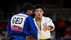 Na domácí olympiádě v Tokiu obhájil Šóhei Óno zlato ve váze do 73 kg, když ve...