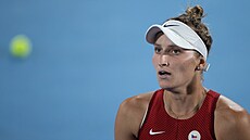 Markéta Vondrouová v osmifinále olympijského turnaje v Tokiu. (27. ervence...