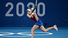 Markéta Vondrouová  v osmifinále olympijského turnaje v Tokiu. (27. ervence...