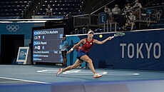 Markéta Vondrouová  v osmifinále olympijského turnaje v Tokiu. (27. ervence...
