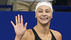 Barbora Seemanová v semifinále kraula�ské dvoustovky na olympiád� v Tokiu. (27....