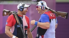 David Kostelecký a Jiří Lipták (vpravo) na olympiádě v Tokiu 2020 (29. července...