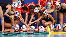 Japonské vodní pólistky před svou olympijskou premiérou