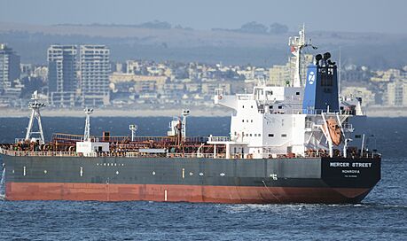 Tanker provozovaný spoleností Zodiac Maritime (2. ledna 2016)