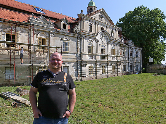 Miloš Dempír, majitel zámku, jehož rekonstrukce potrvá několik let.