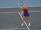 Tenistka Vondrouová bojuje o zlato. (31. ervence 2021)