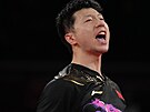 ínský stolní tenista Ma Lung v Tokiu jako první obhájil olympijský titul ve...