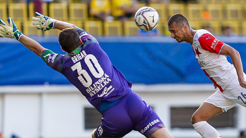 Teplice - Slavia 1:3, druhá výhra mistra, hattrickem ji zařídil Schranz