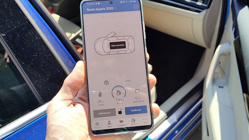 Aplikace Xmarton na ovládání a odemykání auta mobilem