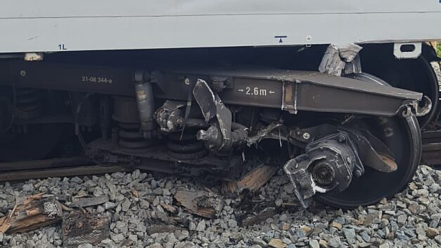 V Nmicch nad Hanou se srazily vlaky, dva lid jsou zrann. (31. ervence 2021)