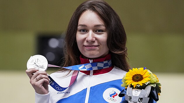 Stbrn medailistka Julia Zykov v zvod tpolohov stelby z malorky (31. ervence 2021)