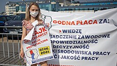 Polské sestiky protestují proti nízkým platm a nedostatku uznání. (7. ervna...