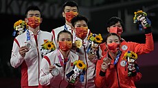 Smíšenou čtyřhru badmintonistů v Tokiu ovládli Wang I-lu a Chuang Tung-pching....