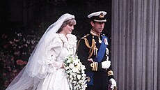 Princezna Diana a princ Charles ve svatební den (Londýn, 29. ervence 1981)