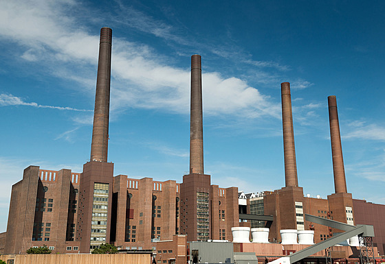Továrna koncernu Volkswagen v nmeckém Wolfsburgu (9. srpna 2021)