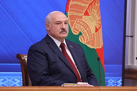 Běloruský prezident Alexandr Lukašenko (9. srpna 2021)