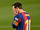 Lionel Messi v dresu Barcelony.