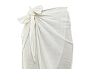 Dlouhý bílý sarong se zavazováním na boku se dá nosit jako sukn na plavky,...