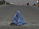 Afghánská ebraka na pedmstí Kábulu (31. ervence 2021)